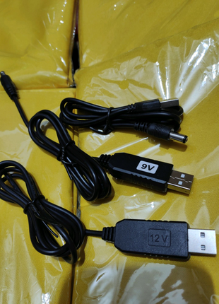 USB - DC 12v. 9v. 5v. 5,5мм повышающий кабель для роутера. Киев.