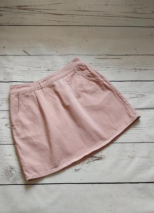 Светло розовая джинсовая юбка от denim co