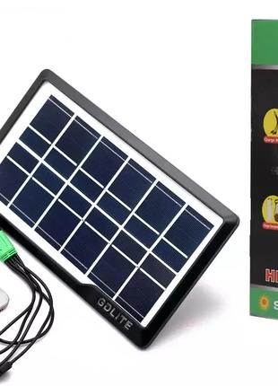 Солнечная панель Gdliting GD-035WP Power bank для зарядки моби...
