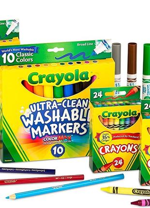 Набір Crayola пастельні та кольорові олівці, маркери, 80 шт.