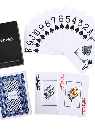 Гральні карти для покеру, пластикові 54шт Poker Stars