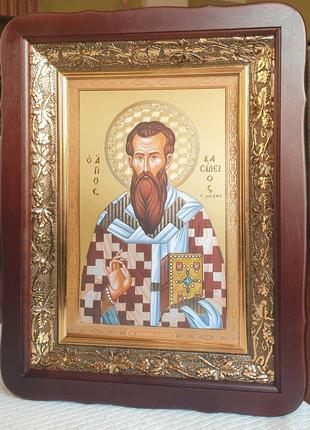 Святитель Василий Великий, киот 32×42см
