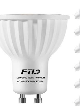 Светодиодные лампы FTL GU10, прожектор с регулируемой яркостью...