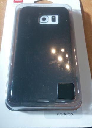 Чохол Samsung Galaxy S6 Edge Black Verizon High Gloss Silicone...