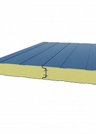 Стінові негорючі (Г-1) сендвіч панелі ППУ 100 мм (RAL/RAL)