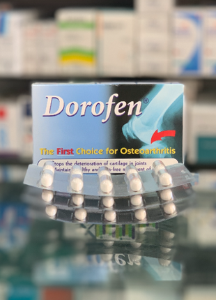 Dorofen Дорофен 500 мг/50 мг остеоартрит Глюкозамин 30капс Египет
