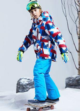 Детская куртка со светоотражающими элементами, зимняя лыжная D...