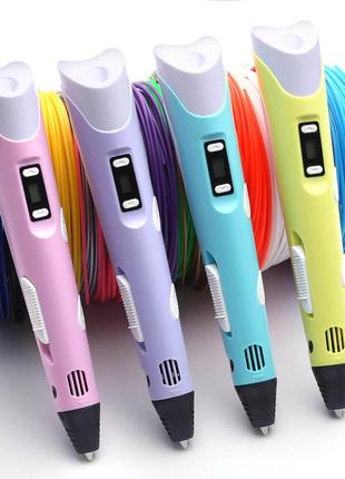 3д ручка с LCD дисплеем, 2 поколения, 3D pen 2. Безопасная версия