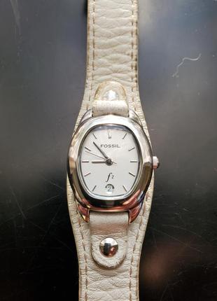 Fossil f2, стильные женские часы с кожаным браслетом