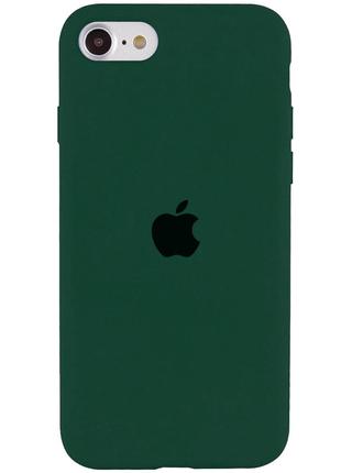 Защитный чехол для Iphone 7 зелёный / Forest Green Silicone Ca...
