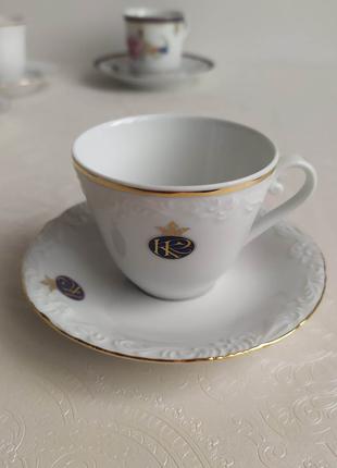 Чашки для кави George V Royal Kent Collection фарфор білі 100 мл