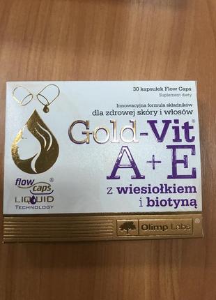 Вітамін а та е з біотином для волосся та шкіри, gold vit a+e, ...