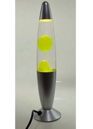 Светильник ночник лава лампа 41 см желто зеленая
