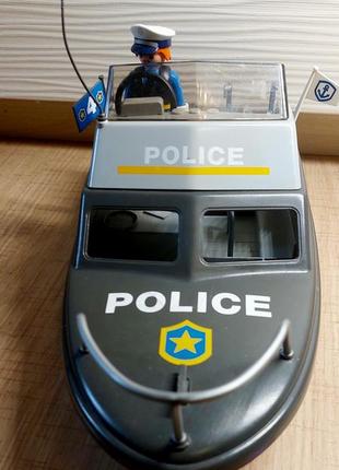 Ігровий набір катер playmobil катер поліції