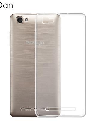 Чехол для смартфона Prestigio Grace P5 силиконовый прозрачный