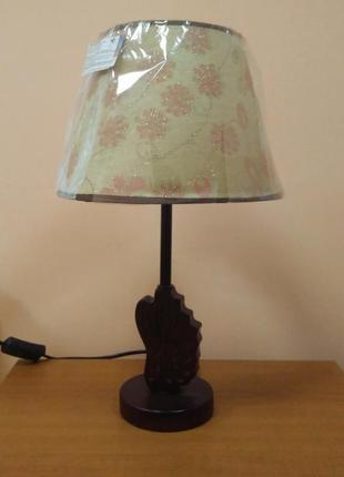 Настільна лампа світильник нічник з абажуром