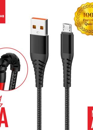 Кабель Biboshi A25 USB - Micro-USB 1m 5A black