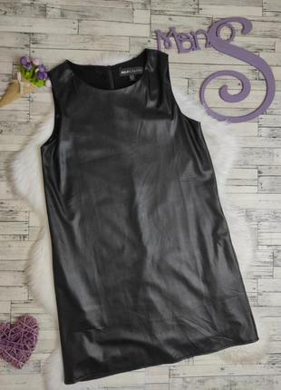 Женское платье mela london черное имитация кожи размер m 46