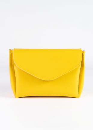 Женская сумка желтая сумка через плечо желтый клатч мини сумка