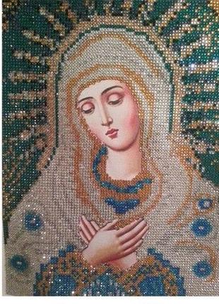 Набор алмазной вышивки Икона Умиление Богородица полная выклад...