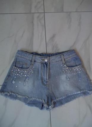 ( 12 - 13 лет ) джинсовые шорты для девочки оригинал