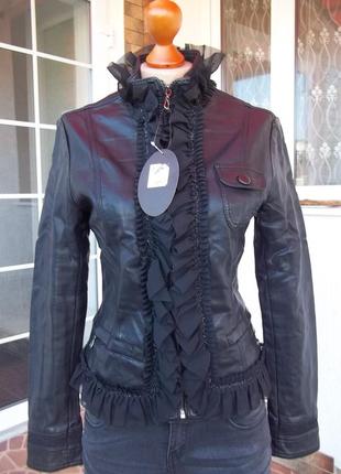 (44р) riane женская куртка пиджак пінджак эко-кожа новая