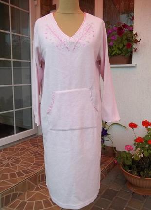 ( 48 / 50 р ) женская ночнушка флисовая  сорочка ночная рубашк...