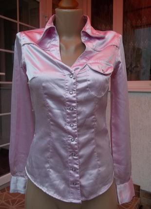 (44р) xanaka стрейчевая блузка рубашка кофта свитер туника