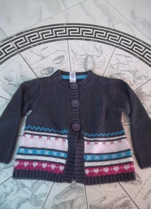 ( 1-2 года на рост - 86 см) детский фирменный свитер кофта гер...