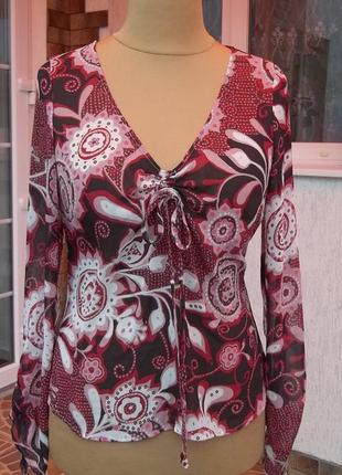 (46р) s.oliver легка блузка сорочка кофта светр туніка нова