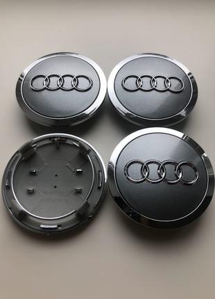 Колпачки заглушки на литые диски Audi Ауди 69мм, 4B0 601 170A,...