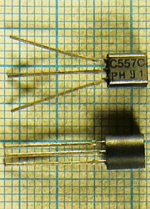 Лот 200×0.6₴ BC557C pnp to92 BC557 C557C C557 50v 0.1а 0.5w β>520