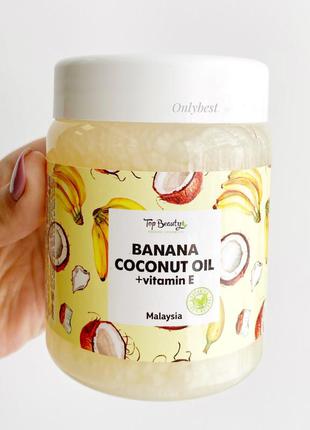 Ароматизированное кокосовое масло для волос и тела "банан" top...