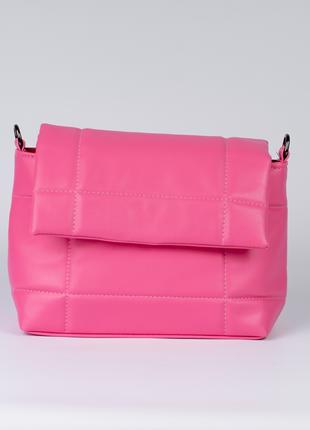 Женская сумка розовая сумка через плечо розовый клатч через плечо