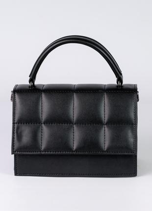 Жіноча сумка чорна сумка через плече чорний клатч через плече