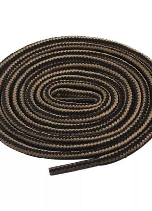 Крепкие круглые шнурки для обуви, 100 см, черно-коричневые