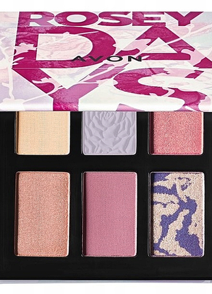 Тени avon rosey days eyeshadow palette