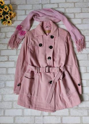 Пальто розовое женское stonecast