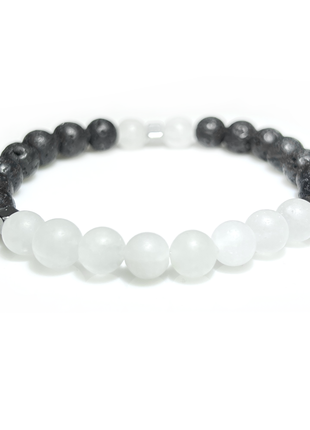 Браслет из натуральных камней Stonest Line White Lava