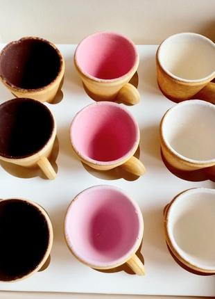 Набор : 9 съедобных чашечек - печенья для напитков : кофе,чая,...