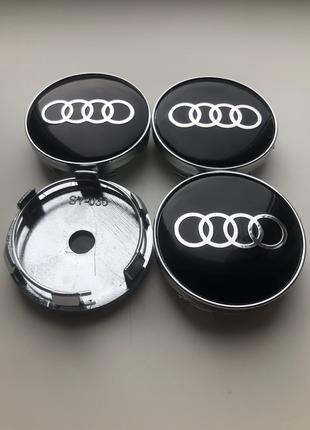 Колпачки заглушки на литые диски Audi Ауди 60мм