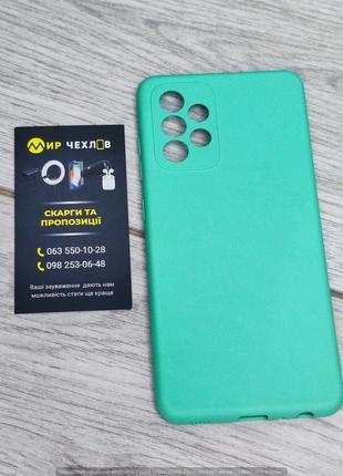 Чохол Samsung A52 Silicone cover green 54694