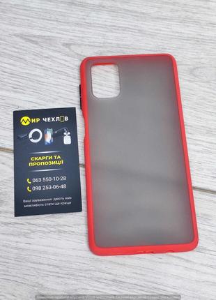 Чохол Samsung M51 Matte color case red
