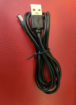 Кабель питания USB 5.5 мм x 2.1 мм DC 5V заводское качество