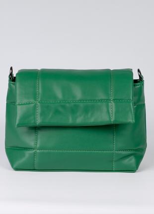 Женская сумка зеленая сумка через плечо зеленый клатч через плечо