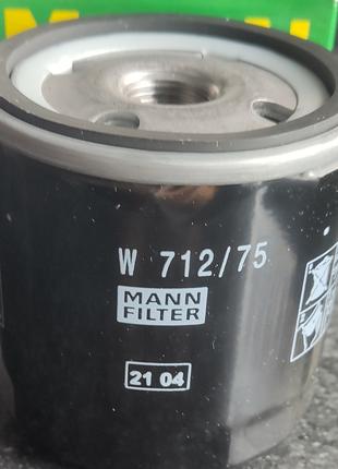 Масляный фильтр на Авео 1.5-1.6 MANN W712/75