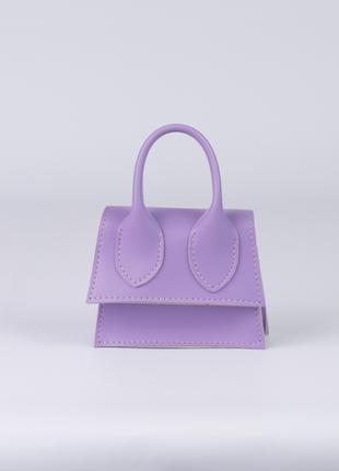 Женская сумка лавандовая сумочка микро сумочка маленькая сумочка