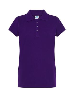 Женская рубашка-поло JHK, Polo Regular Lady, фиолетовая футбол...