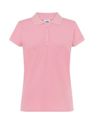 Женская рубашка-поло JHK, Polo Regular Lady, розовая футболка ...