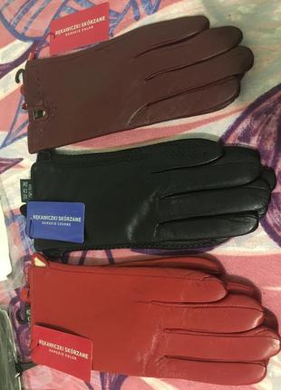 Шкіряні рукавички жіночі